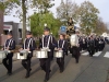 De drumband vooraan